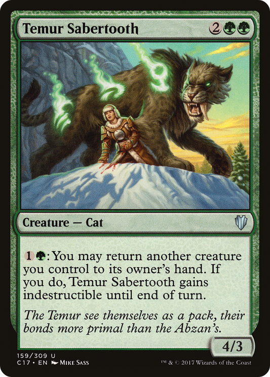 Temur Sabertooth [Commander 2017]