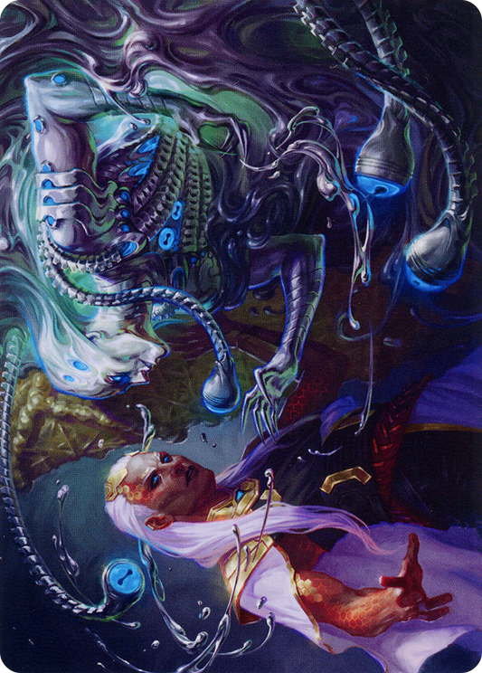 Mirage Mockery // Mirage Mockery (AONE-017) - Phyrexia: All Will Be One Art Series (Borderless)