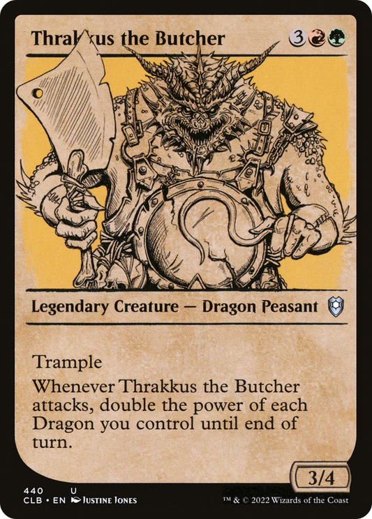 Thrakkus the Butcher (Showcase) [Commander Legends: Battle for Baldur's Gate]