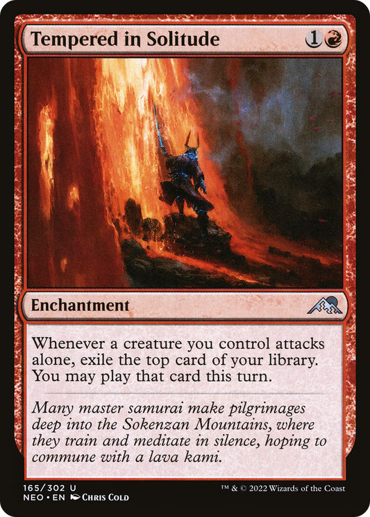 Tempered in Solitude (NEO-165) - Kamigawa: Neon Dynasty Foil