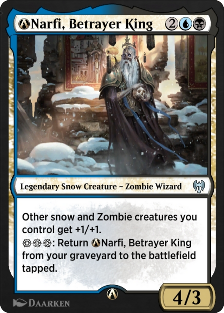 A-Narfi, Betrayer King (KHM-A-224) - Kaldheim: (snow)