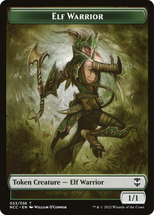 Elf Warrior (TNCC-023) - New Capenna Commander Tokens Foil