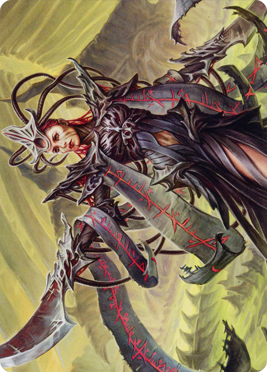 Testament Bearer // Testament Bearer (AONE-023) - Phyrexia: All Will Be One Art Series (Borderless) Foil