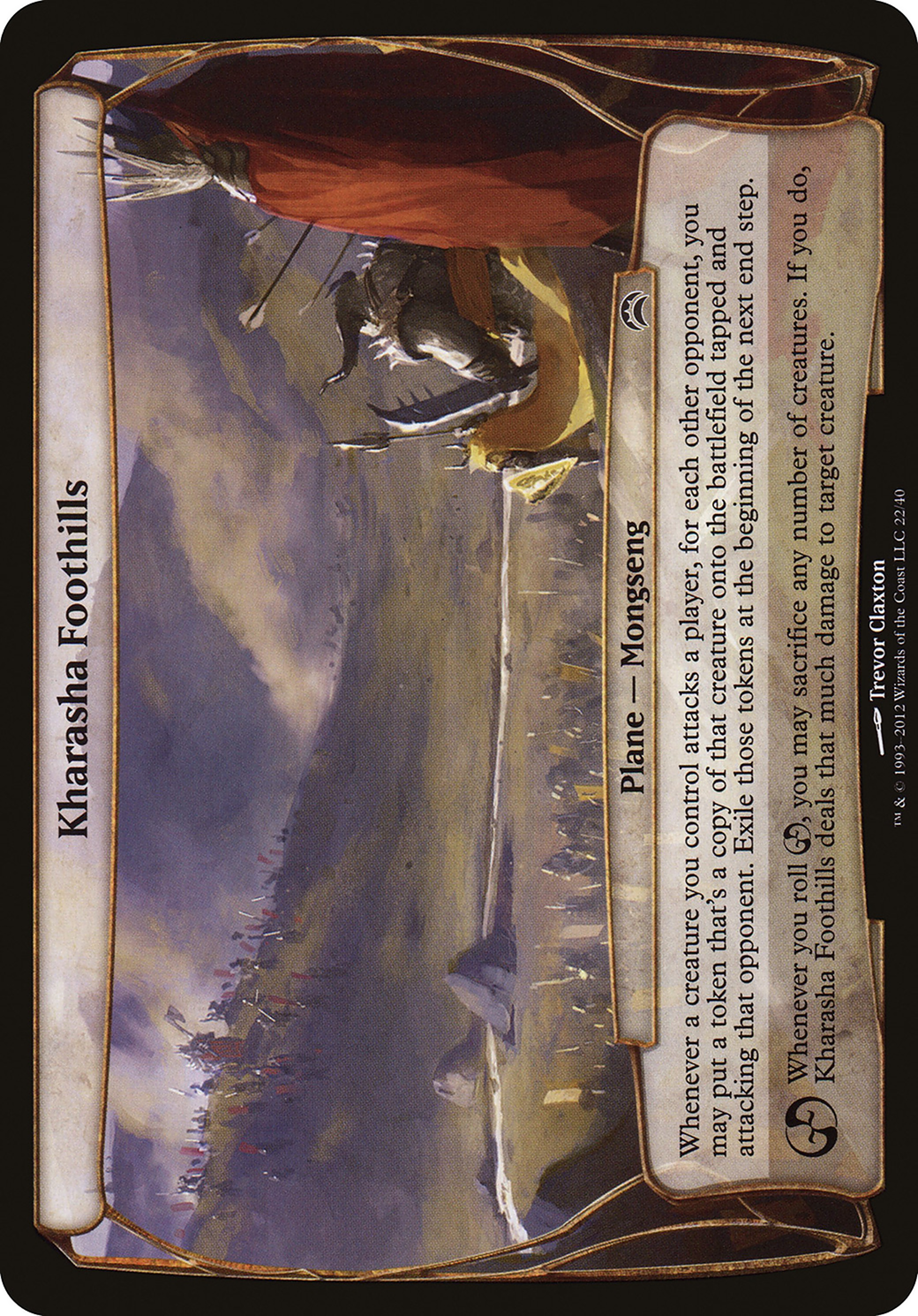 Kharasha Foothills (OVER-022) - Planechase 2012 Planes Foil