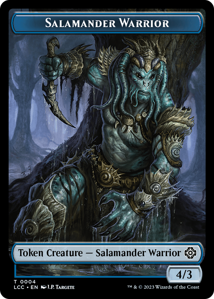 Salamander Warrior (TLCC-004) - The Lost Caverns of Ixalan Commander Tokens