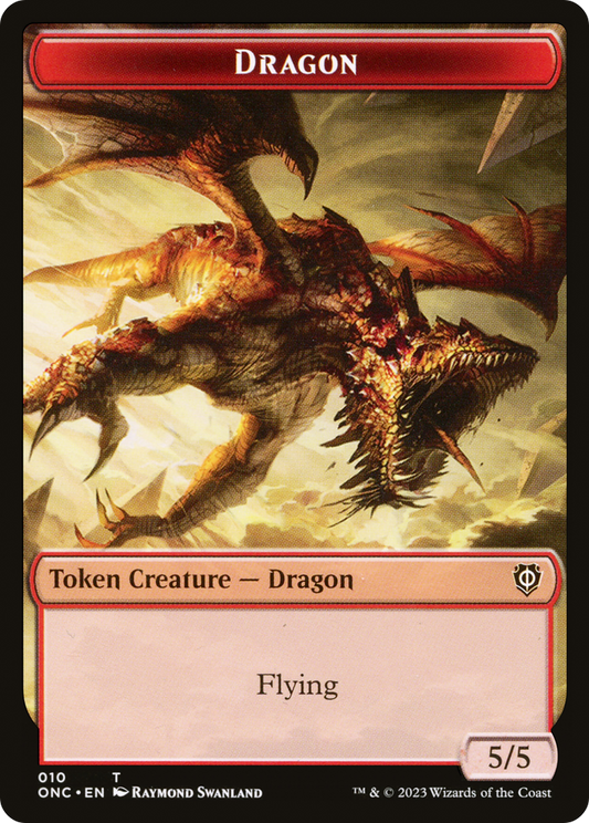 Dragon (TONC-010) - Phyrexia: All Will Be One Commander Tokens