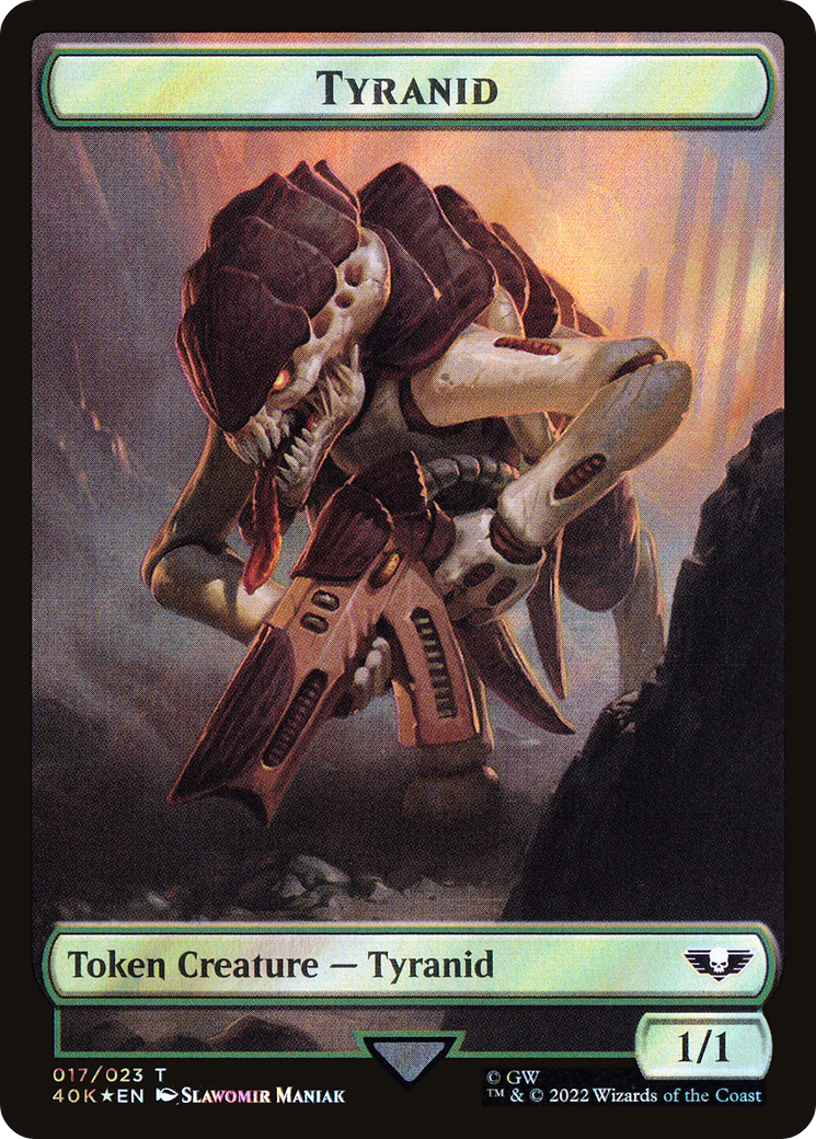 Tyranid (T40K-17★) - Warhammer 40,000 Tokens Foil