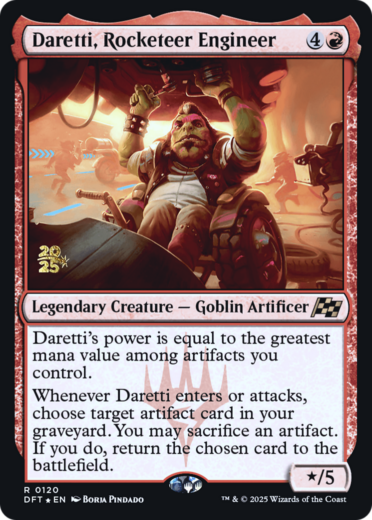 Daretti, Rocketeer Engineer [Aetherdrift Prerelease Promos]