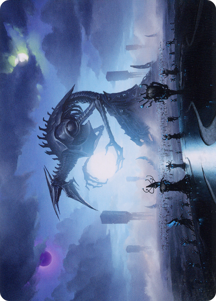 Blue Sun's Twilight // Blue Sun's Twilight (AONE-013) - Phyrexia: All Will Be One Art Series (Borderless) Foil