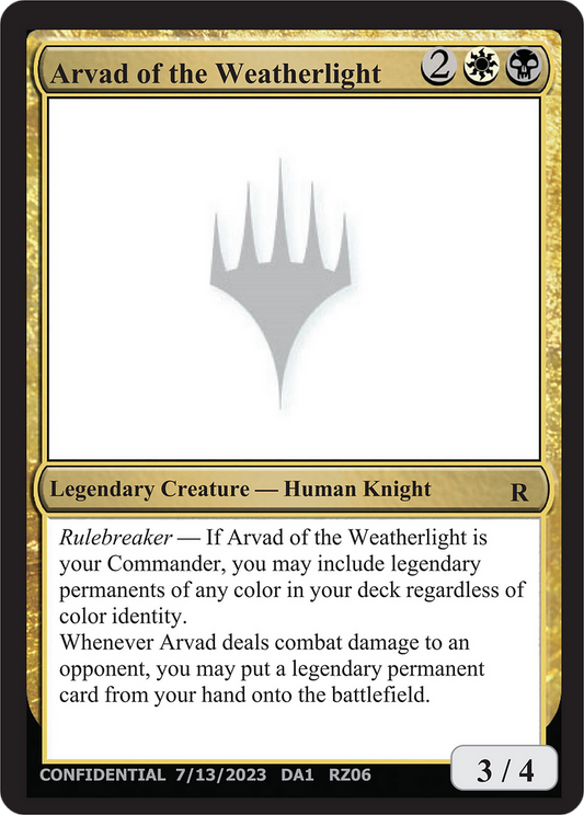 Arvad of the Weatherlight (UNK-RZ06A) - Unknown Event