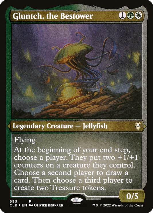 Gluntch, the Bestower (Foil Etched) [Commander Legends: Battle for Baldur's Gate]