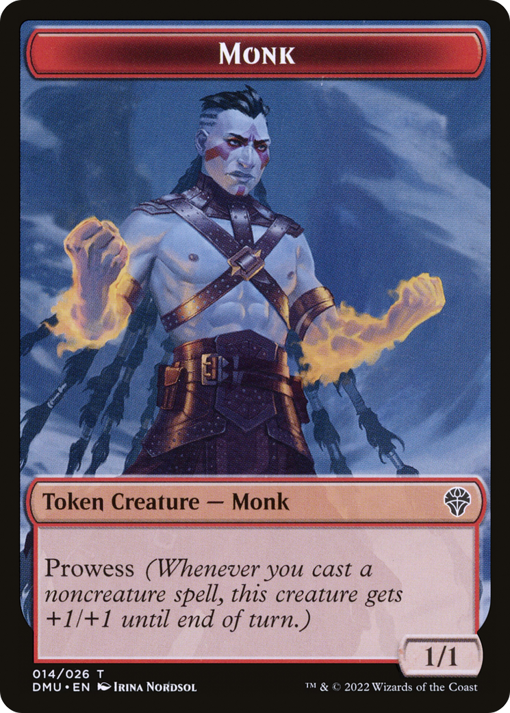 Monk (DMU-014) - Dominaria United Tokens Foil