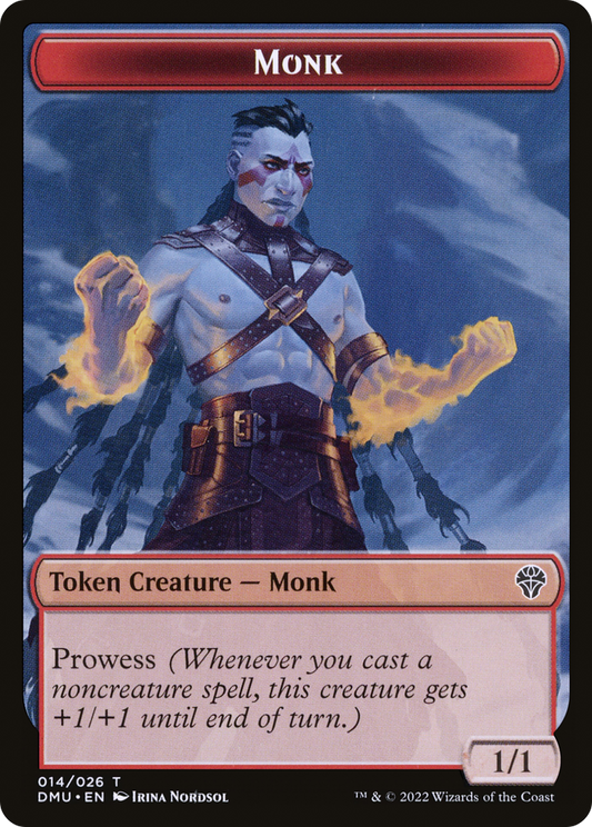 Monk (DMU-014) - Dominaria United Tokens Foil