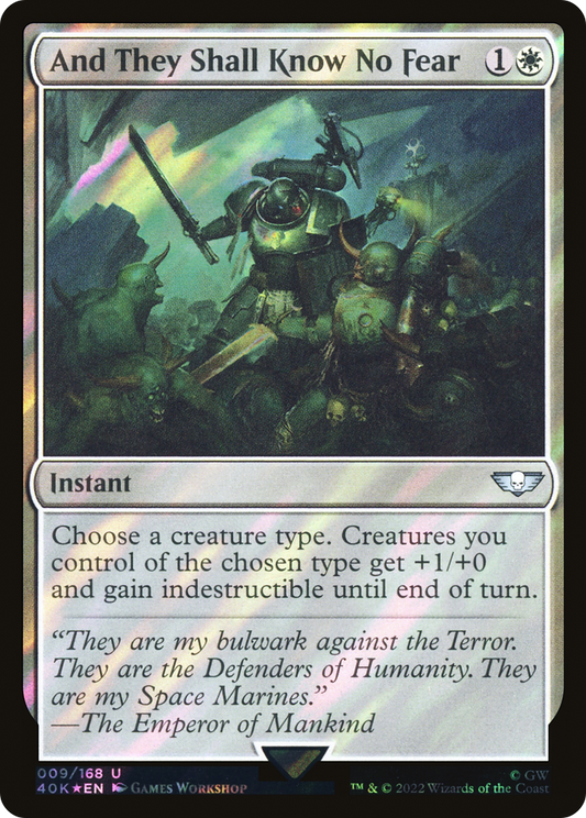 And They Shall Know No Fear (Surge Foil) [Warhammer 40,000]