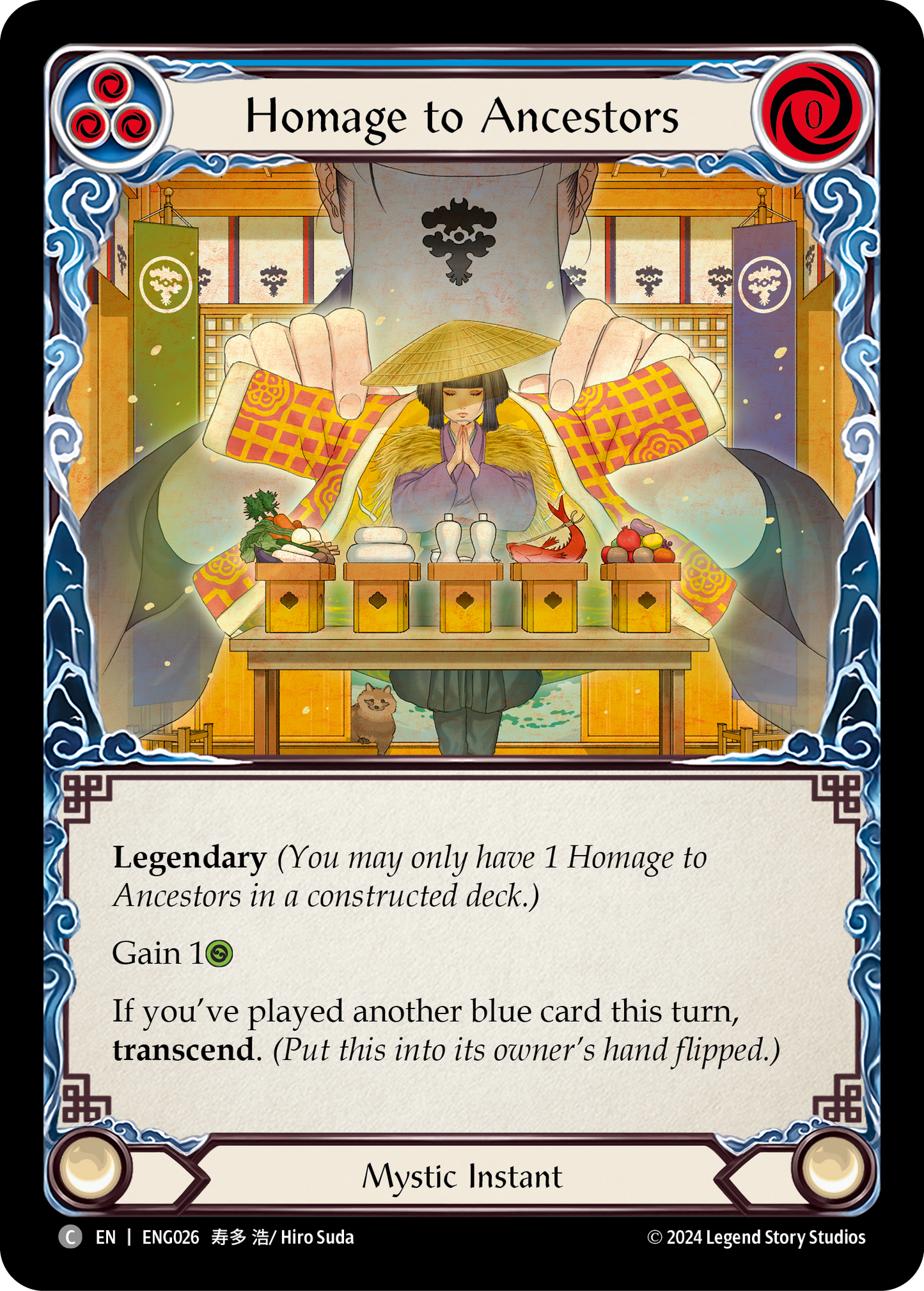 Homage to Ancestors [ENG026] (Part the Mistveil Enigma Blitz Deck)