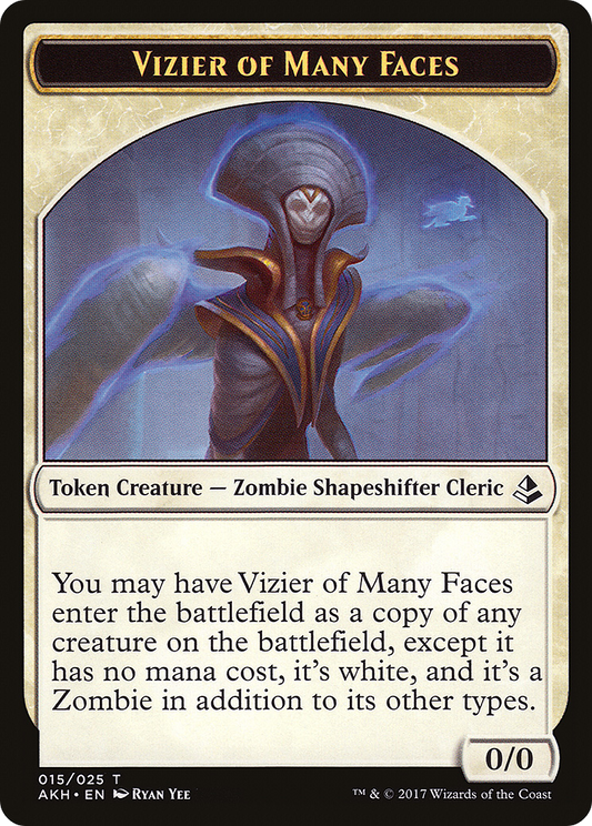 Vizier of Many Faces (AKH-015) - Amonkhet Tokens Foil