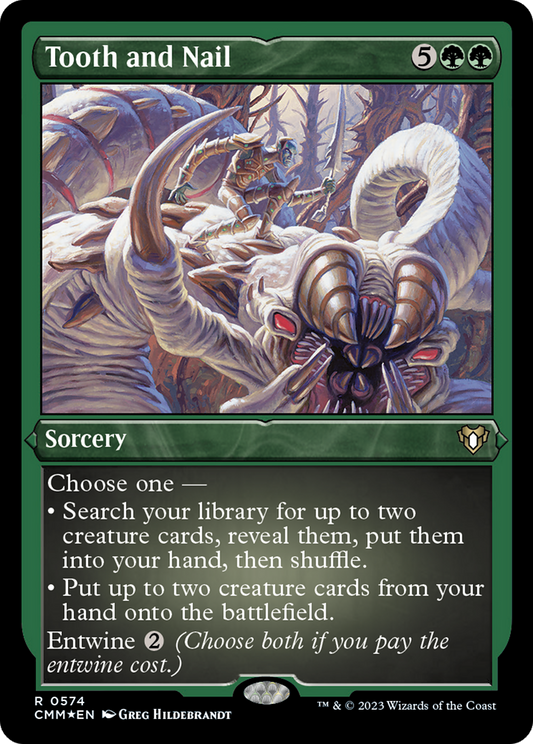 Tooth and Nail (Foil Etched) [Commander Masters]