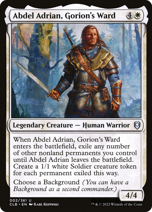 Abdel Adrian, Gorion's Ward [Commander Legends: Battle for Baldur's Gate]