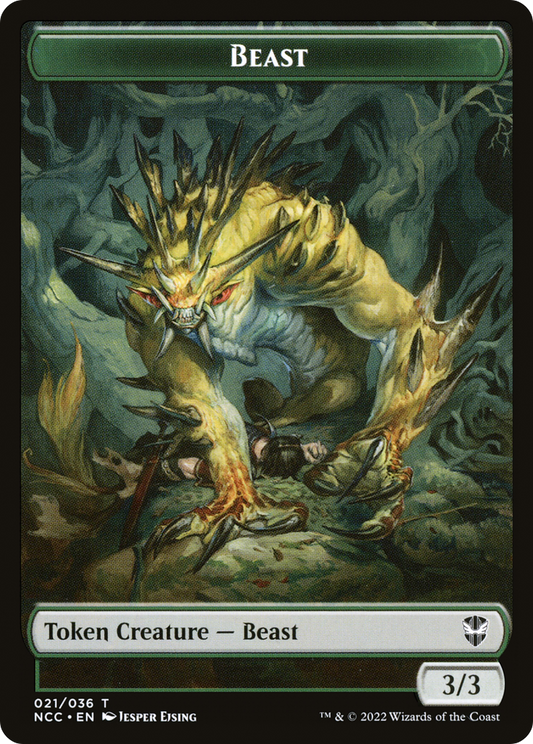 Beast (TNCC-021) - New Capenna Commander Tokens Foil