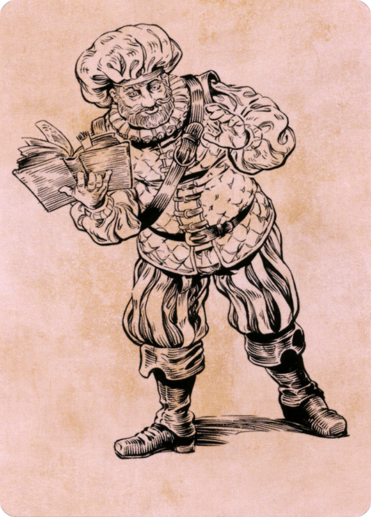 Volo, Itinerant Scholar // Volo, Itinerant Scholar (ACLB-048) - Battle for Baldur's Gate Art Series (Borderless)