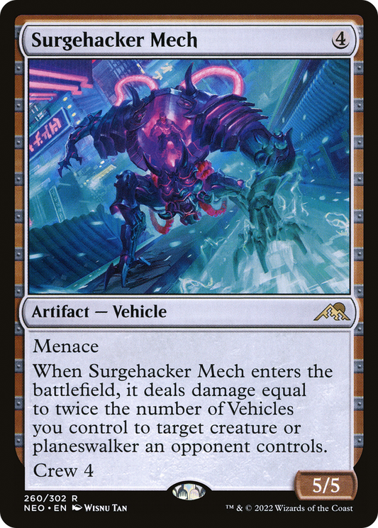 Surgehacker Mech (NEO-260) - Kamigawa: Neon Dynasty Foil