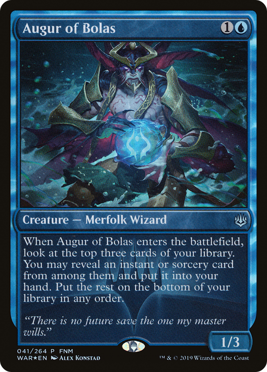 Augur of Bolas (FNM) [War of the Spark Promos]