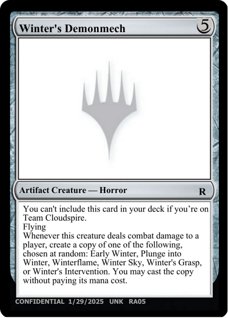 Winter's Demonmech [Unknown Event]