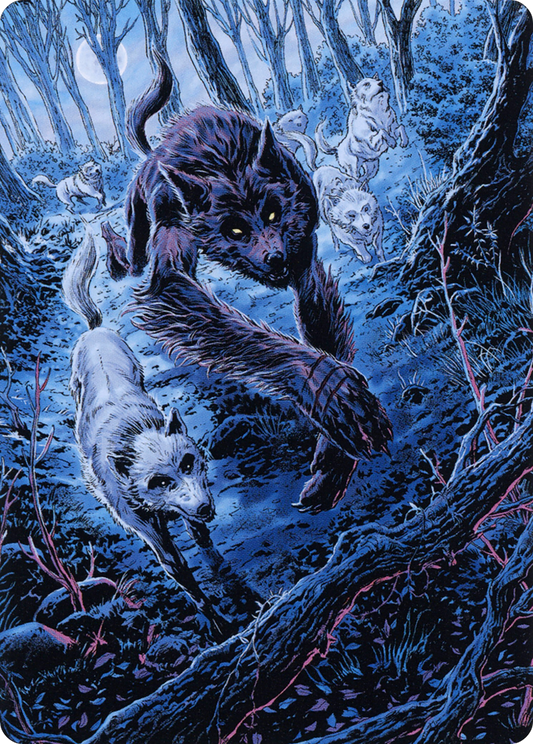 Untamed Pup // Untamed Pup (AMID-077) - Midnight Hunt Art Series (Borderless)