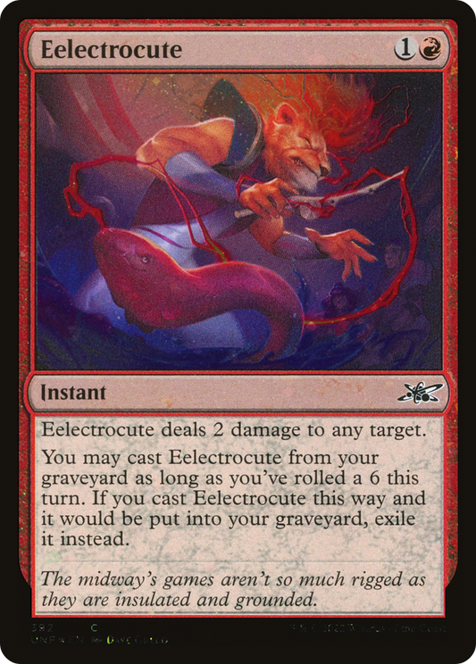 Eelectrocute (Galaxy Foil) (UNF-392) - Unfinity Foil