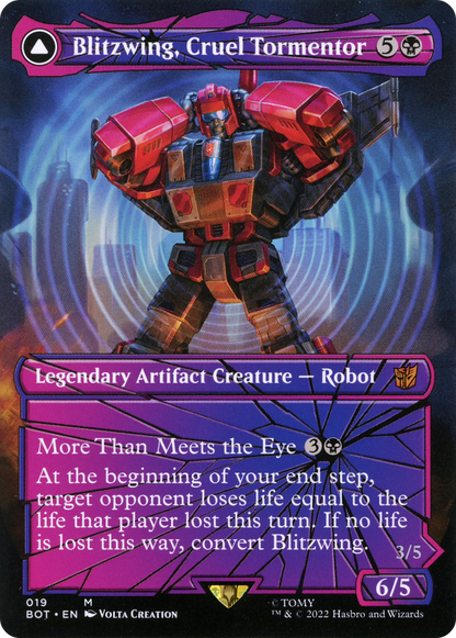 Blitzwing, Cruel Tormentor // Blitzwing, Adaptive Assailant (Shattered Glass) [Transformers]