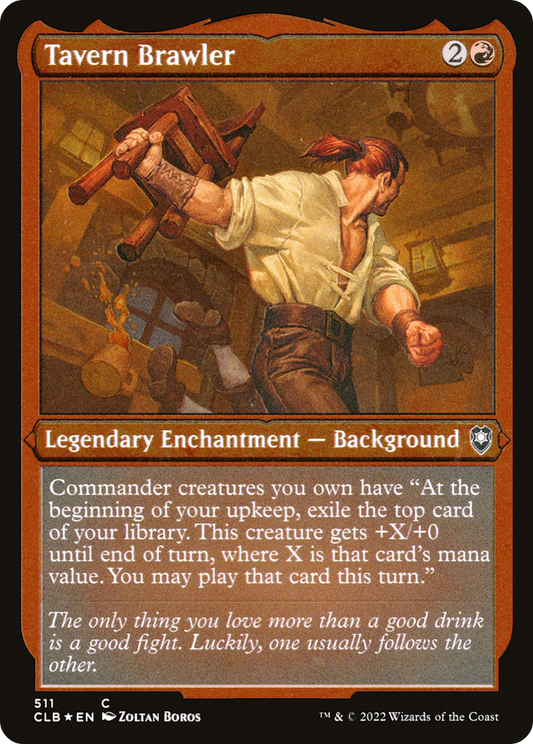 Tavern Brawler (Foil Etched) [Commander Legends: Battle for Baldur's Gate]