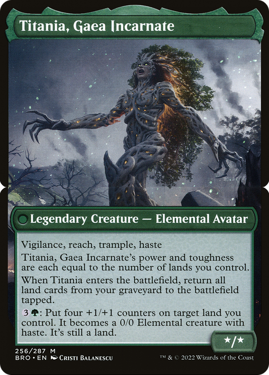 Titania, Gaea Incarnate (BRO-256B) - The Brothers' War