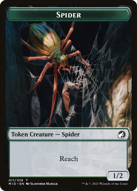 Spider (TMID-011) - Innistrad: Midnight Hunt Tokens