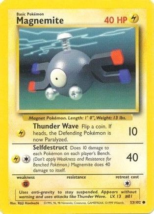 Magnemite 053  Base Set - Common