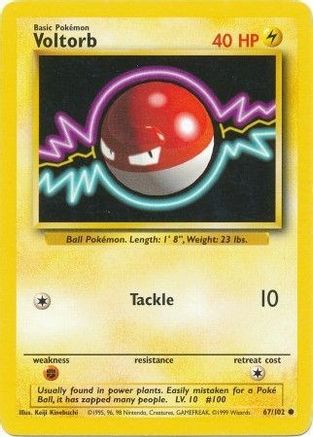 Voltorb 067  Base Set - Common