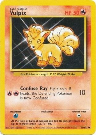 Vulpix 068  Base Set - Common