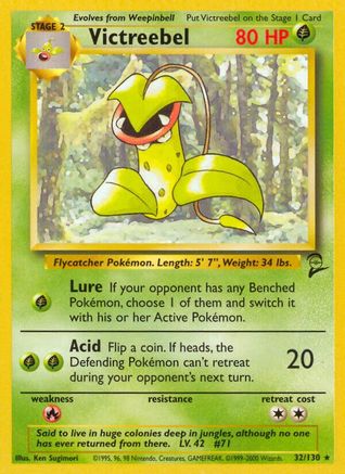 Victreebel 032  Base Set 2 - Rare