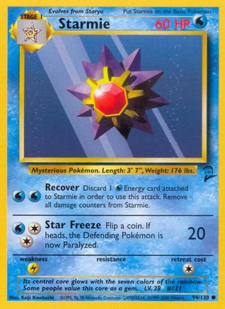 Starmie 094  Base Set 2 - Common