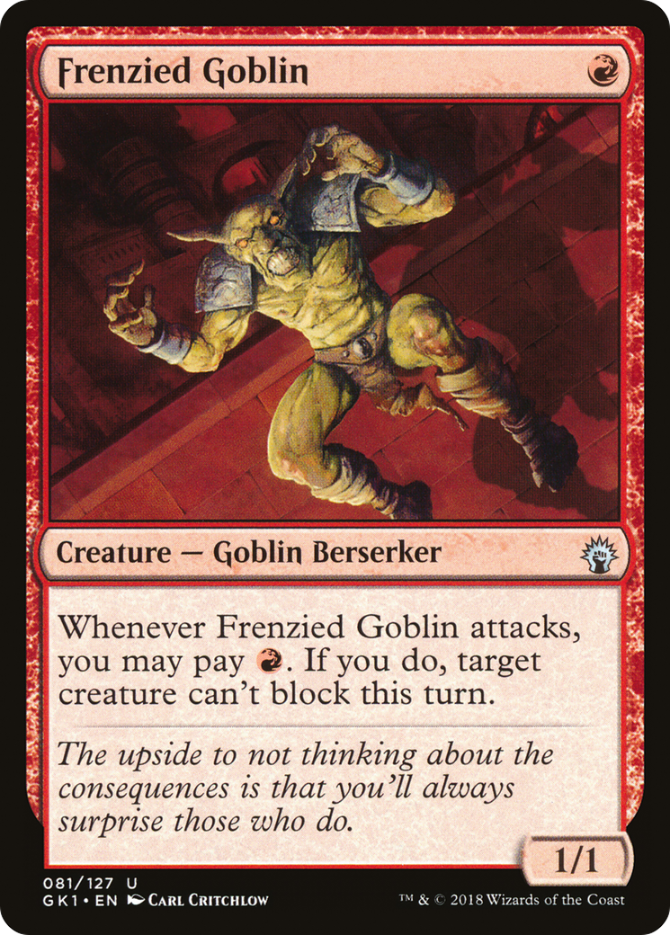Frenzied Goblin [Guilds of Ravnica Guild Kit]