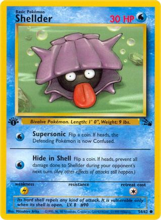 Shellder 054  - Unlimited Fossil - Common