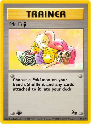 Mr. Fuji 058  - Unlimited Fossil - Uncommon
