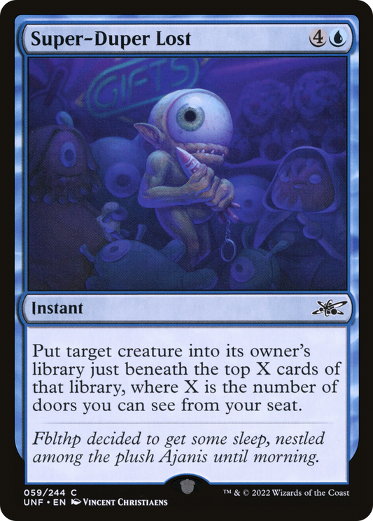 Super-Duper Lost (UNF-059) - Unfinity Foil