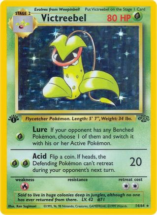 Victreebel (14) 014  - 1st Edition Holofoil Jungle - Holo Rare