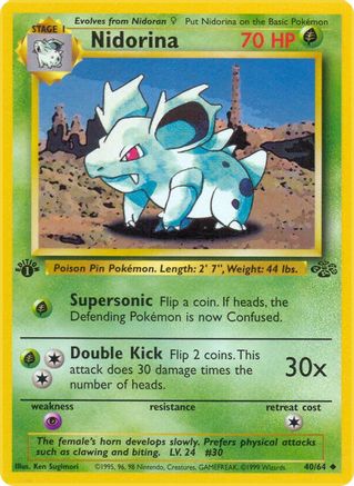 Nidorina 040  - Unlimited Jungle - Uncommon