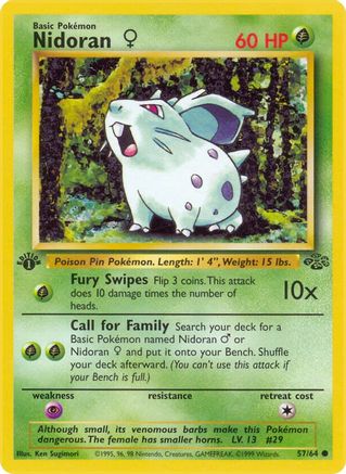 Nidoran F 057  - Unlimited Jungle - Common