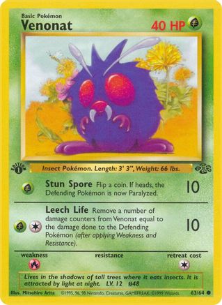Venonat 063  - Unlimited Jungle - Common