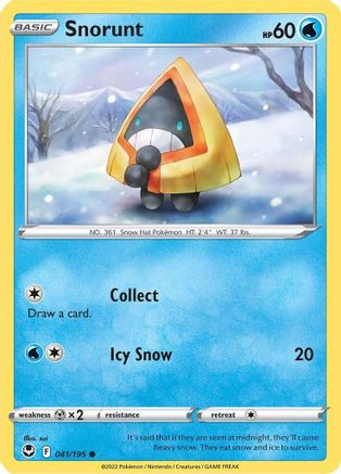 Snorunt 041  SWSH12 Silver Tempest - Common