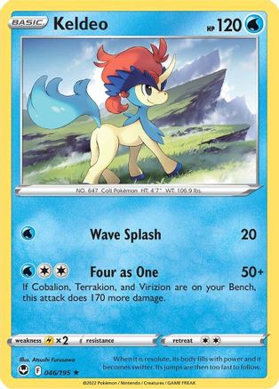 Keldeo 046  - Reverse Holofoil SWSH12 Silver Tempest - Rare