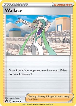 Wallace 166  - Reverse Holofoil SWSH12 Silver Tempest - Uncommon