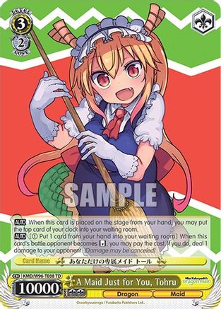 A Maid Just for You, Tohru (KMD/W96-TE08 TD) - Miss Kobayashi's Dragon Maid